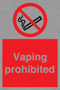 Vaping prohibited